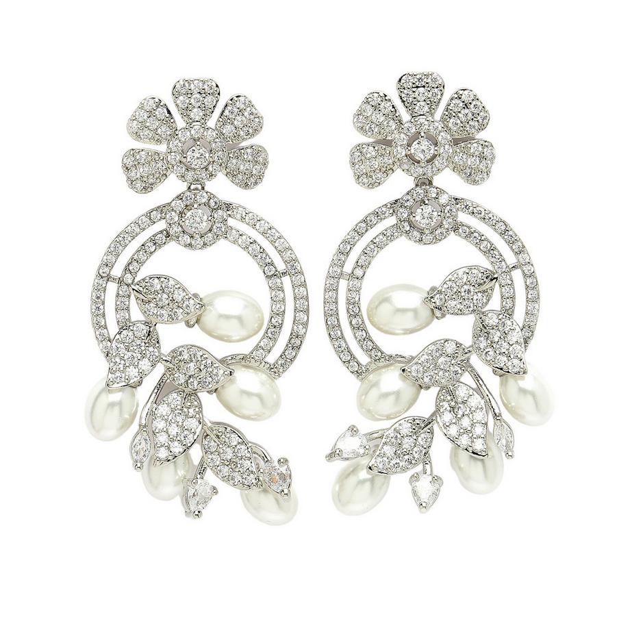 Collection Diva Boucles d'oreilles goutte à la mode en zirconia