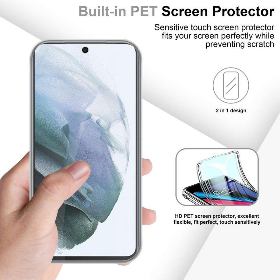 Cadorabo  360 Grad Hülle für Samsung Galaxy S21 FE 