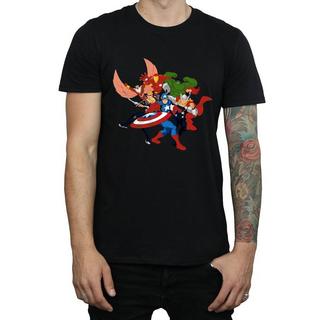 MARVEL  Tshirt AVENGERS ASSEMBLE COMIC TEAM 