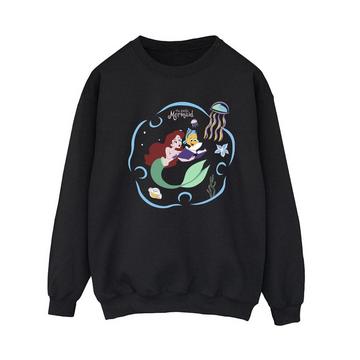 The Little Mermaid Reading A Book Sweatshirt