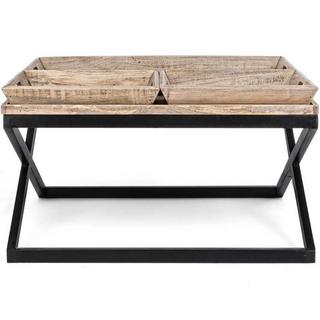 mutoni Table basse Plateau 3 plateaux 90x90  