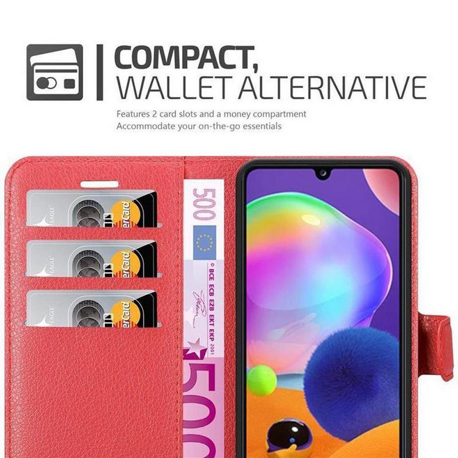 Cadorabo  Hülle für Samsung Galaxy A31 Standfunktion, Kartenfach 