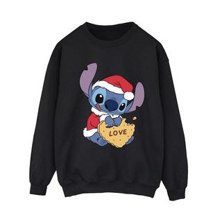 Disney  Sweat LILO AND STITCH CHRISTMAS LOVE BISCUIT 