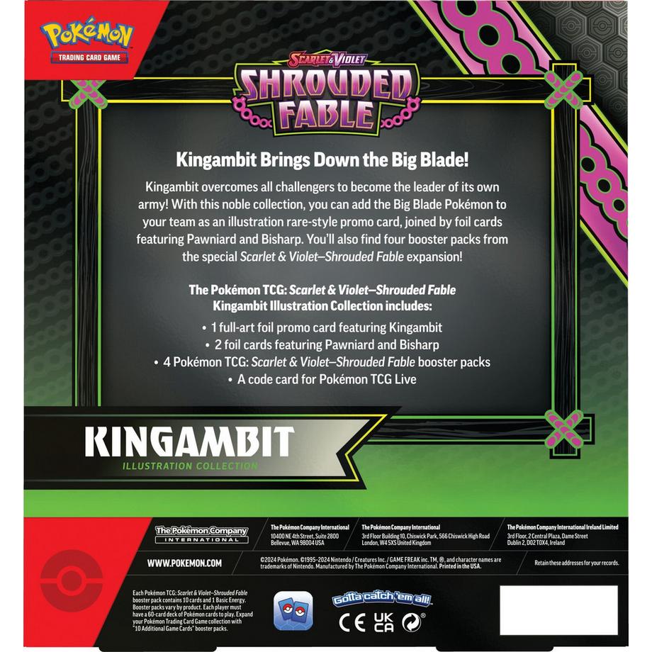 Pokemon  TCG: Scarlet & Violet - Shrouded Fable - Kingambit Illustration Rare Box - EN 