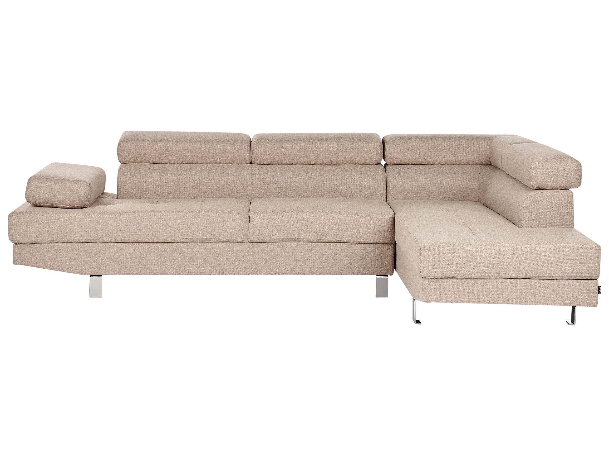 Beliani Ecksofa aus Polyester Modern NORREA  