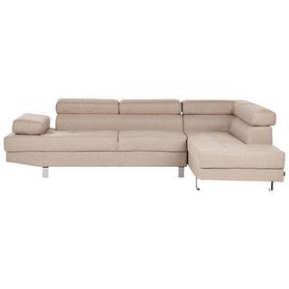 Beliani Ecksofa aus Polyester Modern NORREA  