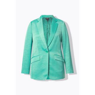 Ulla Popken Blazer strutturato collo a revers chiusura a bottone  