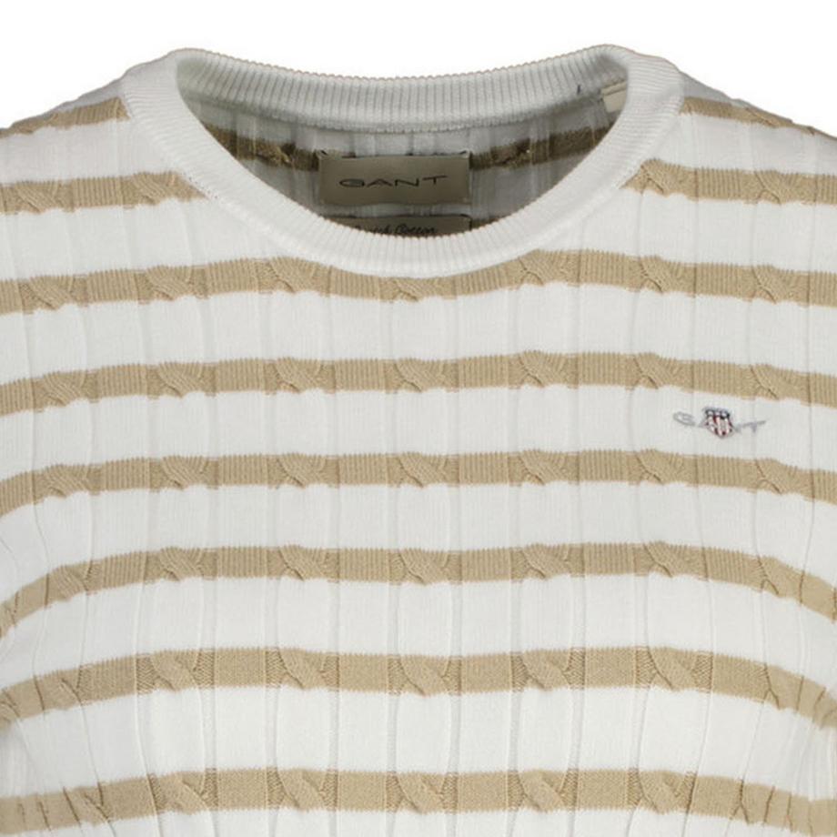 GANT Maglione girocollo Stretch Cotton Cable Stripe  