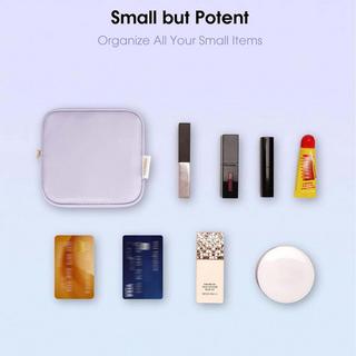 Only-bags.store Mini Borsa Trucco Pelle PU Portatile con Cerniera  