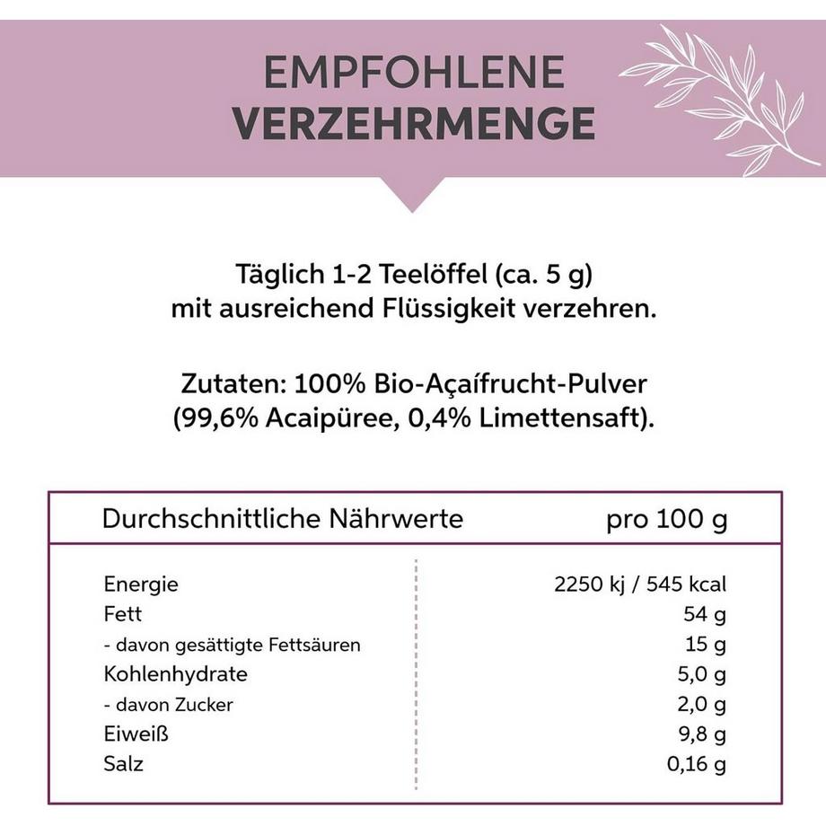 Eltabia  Bio Acai Pulver 