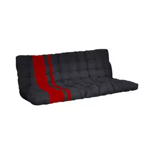 Futon speciale divano letto 1x Nero e rosso MODULO
