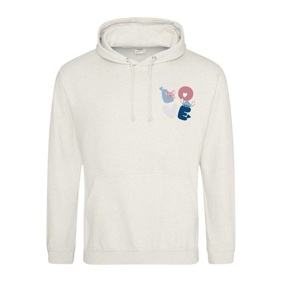 Sweat À Capuche Saintvalentin Motif Stitch Et Angel Love