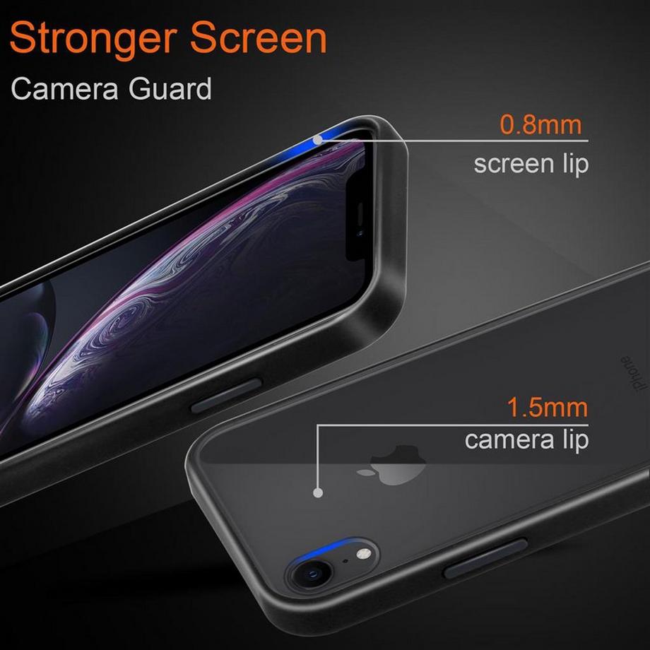 Cadorabo  Hülle für Apple iPhone XR Hybrid mit TPU Silikon Innenseite 