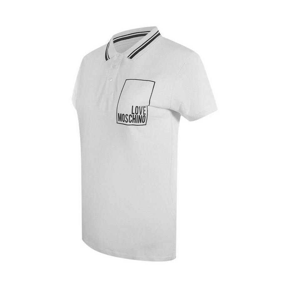 LOVE MOSCHINO Maglietta Polo con Logo della Scatola  