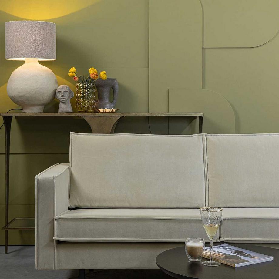 mutoni Canapé d'angle Rodéo avec méridienne à droite Velvet pistache 300x155  