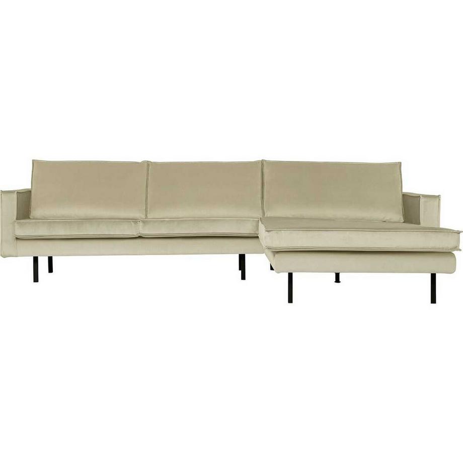 mutoni Canapé d'angle Rodéo avec méridienne à droite Velvet pistache 300x155  
