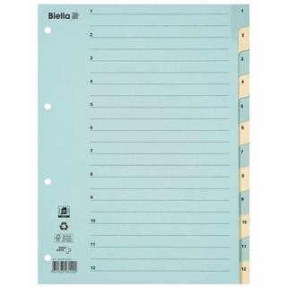 Biella  Répertoire en carton onglets renforcés, 1-12 - x 25 