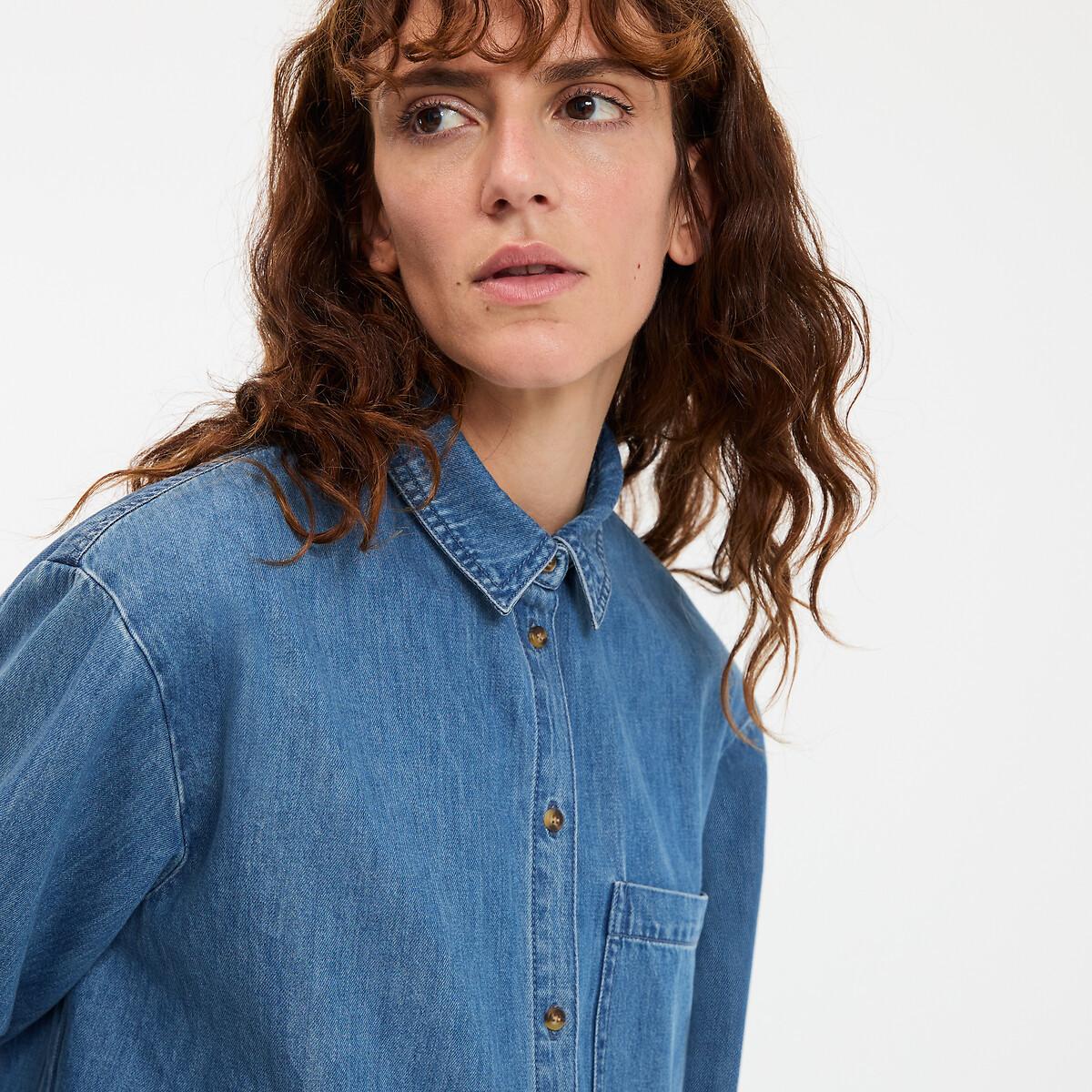 La Redoute Collections Hemd aus reinem Baumwoll-Denim  