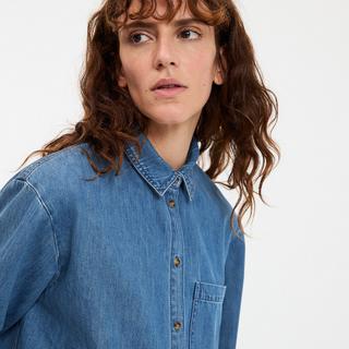 La Redoute Collections Hemd aus reinem Baumwoll-Denim  