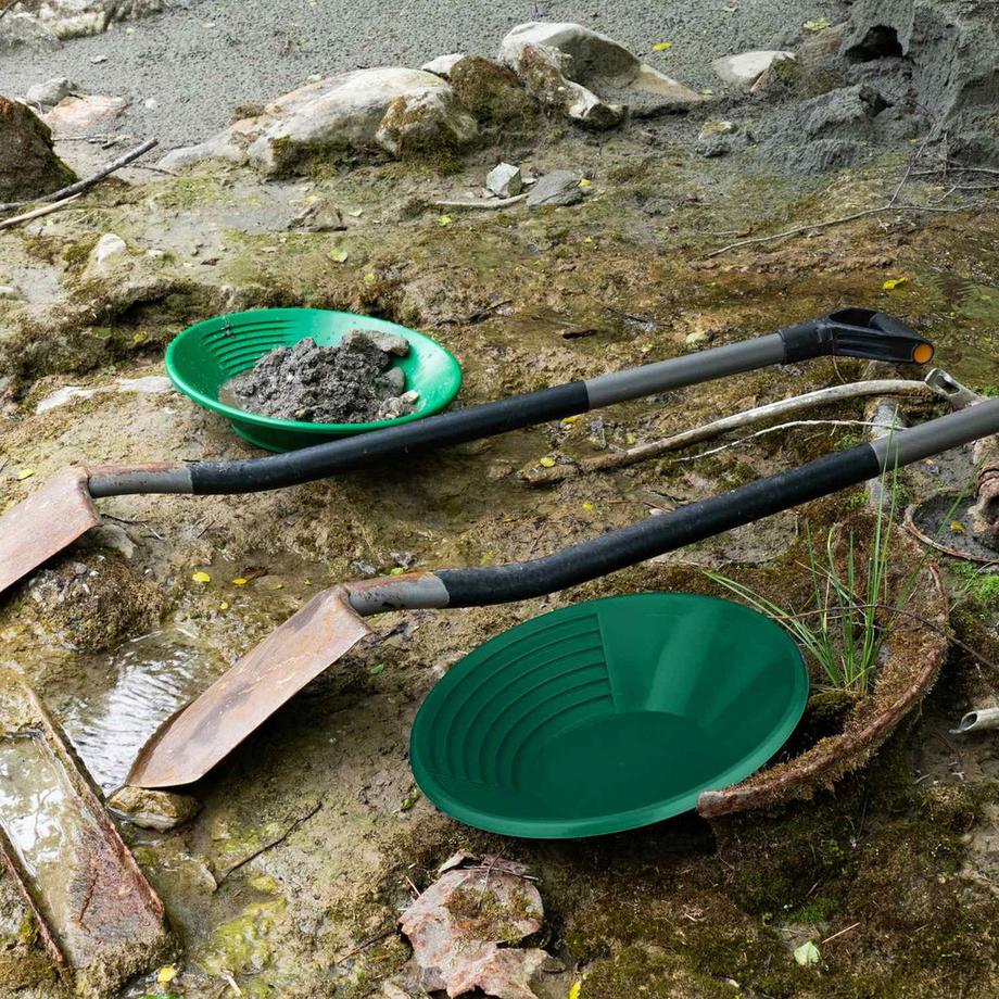 B2X Lot de 2 vasques vertes et dorées  