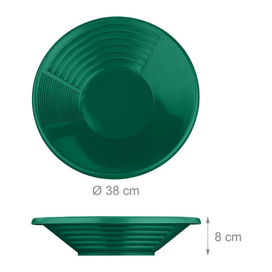 B2X Lot de 2 vasques vertes et dorées  