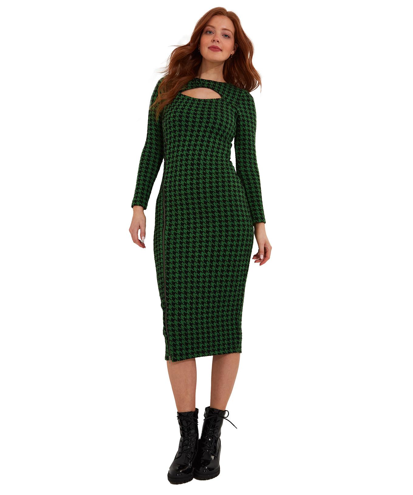 Joe Browns  PETITE Jacquard-Bodycon-Kleid mit Reißverschluss vorne 