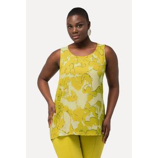 Ulla Popken Ausbrenner A-Linie Rundhals Ärmelloses Blusentop  