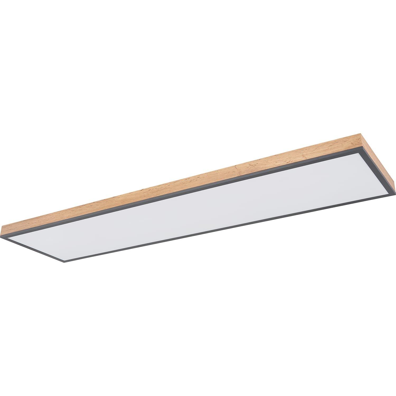 mutoni Plafoniera Doro Alluminio Grafite Opale LED 120x30  