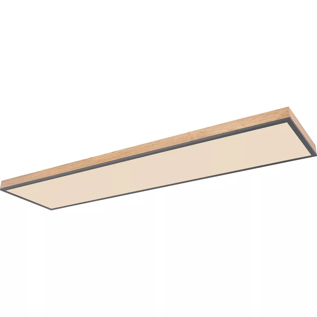 mutoni – Deckenleuchte Doro Aluminium Graphit Opal LED 120×30, One Size, Multicolor