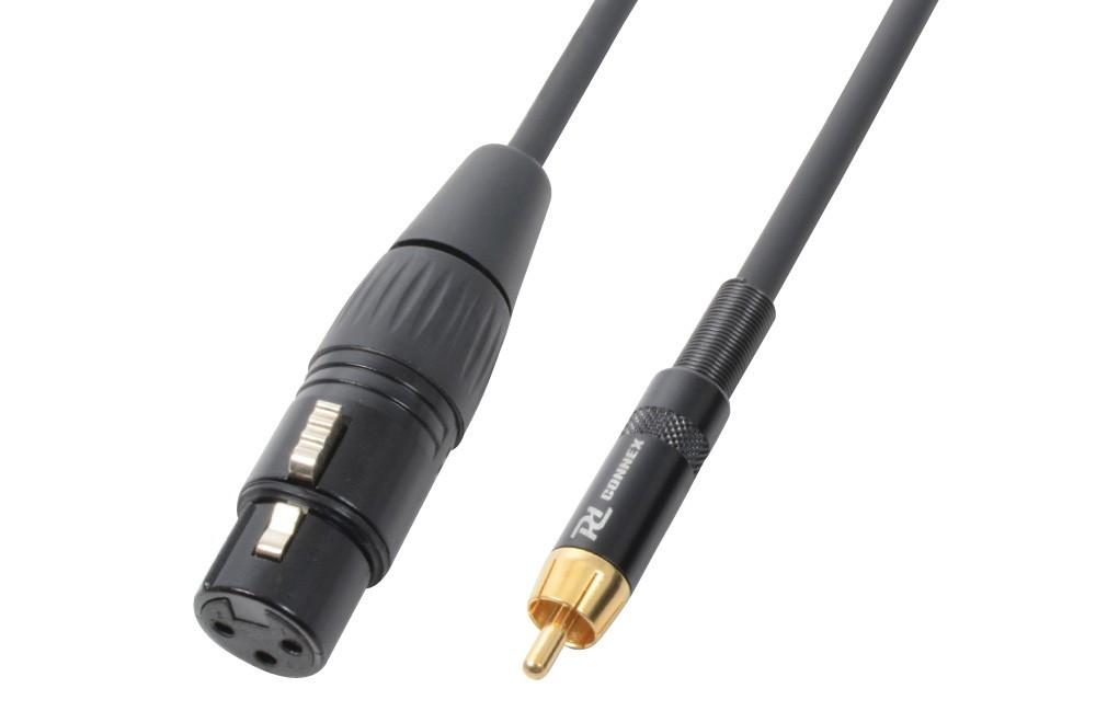 PD-Connex  PD-Connex 177110 Audio-Kabel 3 m XLR (3-pin) RCA Schwarz 
