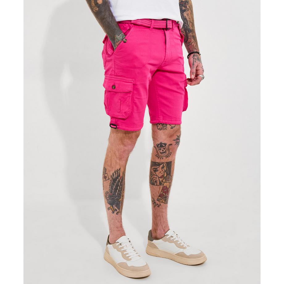 Relaxed Fit Cargo Shorts mit Gürtel