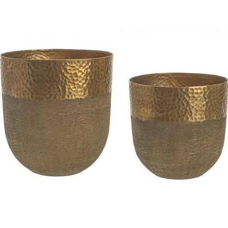 mutoni Vase Hammel Set gold 22x24 (2-tlg)  