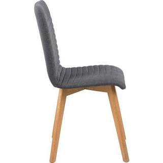 mutoni Chaise de salle à manger Scuol chêne anthracite  