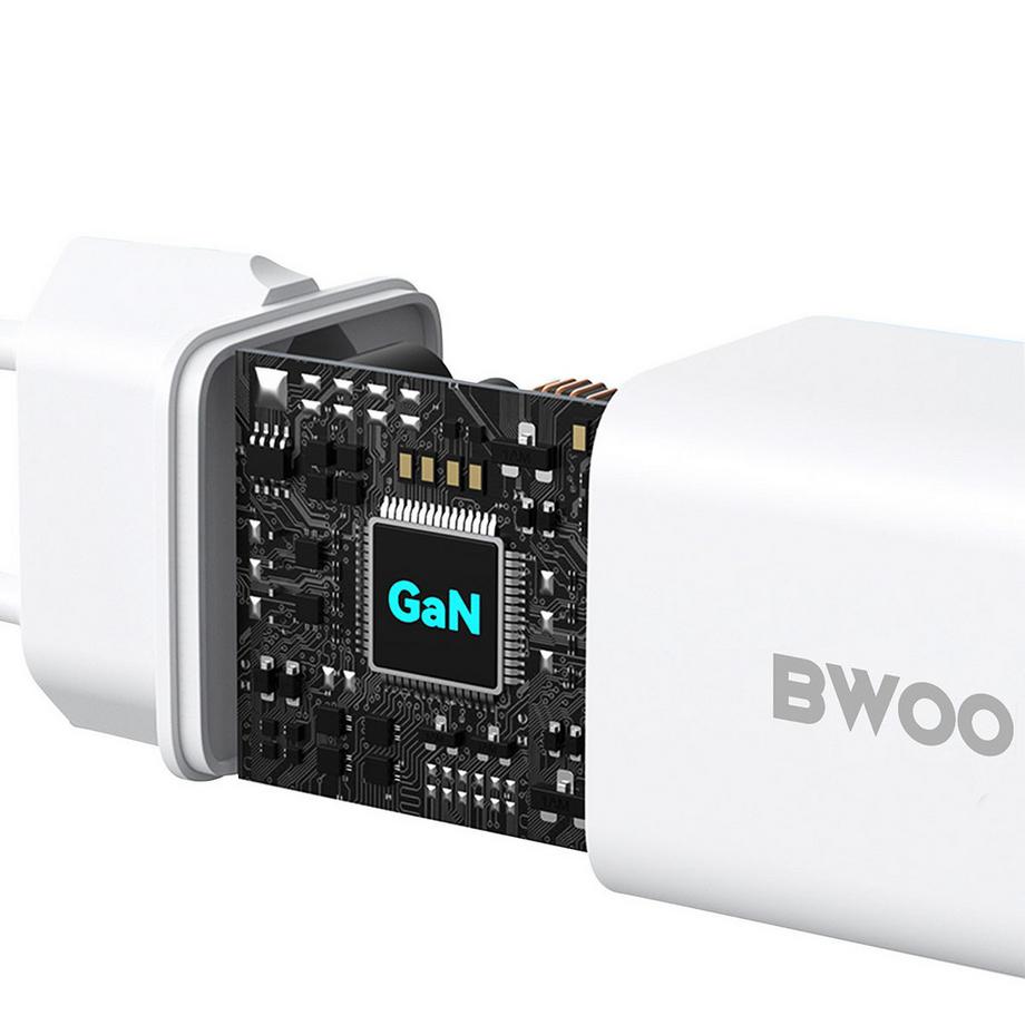 Avizar  Caricatore da Muro Veloce 30W GaN USB-C Cavo 60W 1m 