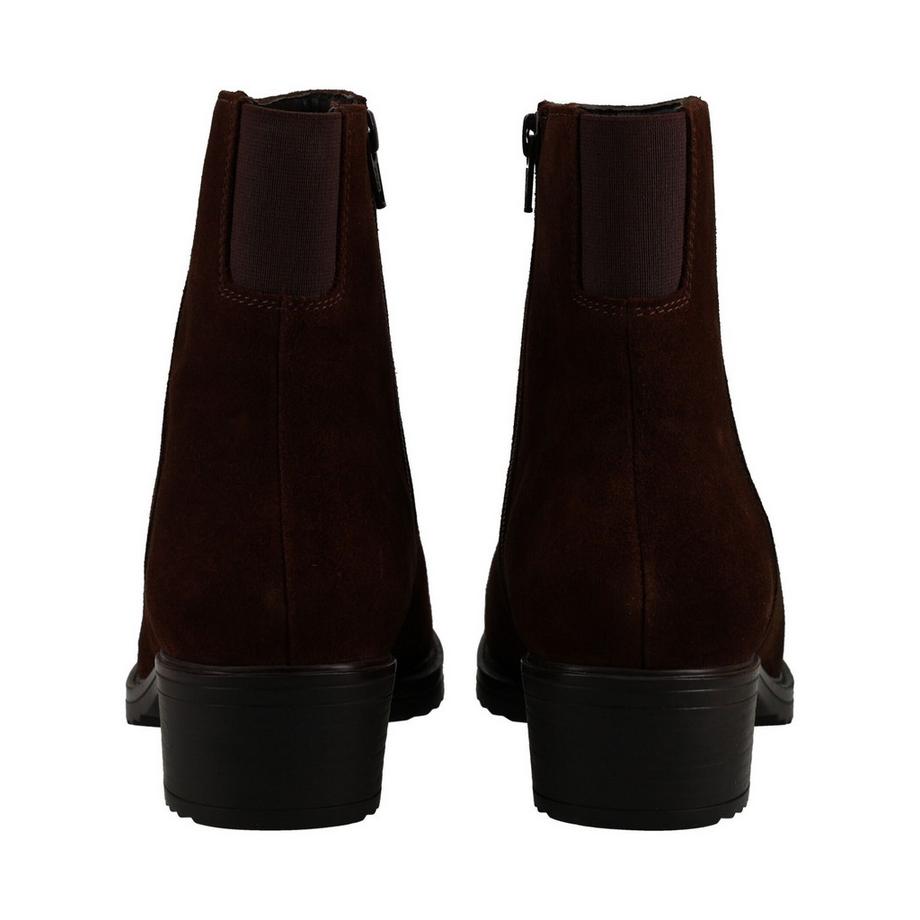 ara Bottines en cuir velours avec talon bloc  