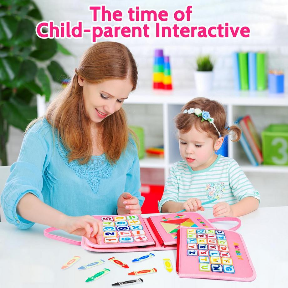 Activity-board  Tableau d'activités, 8 en 1, pour les tout-petits, jouet d'apprentissage de la motricité fine pour les enfants d'âge préscolaire 