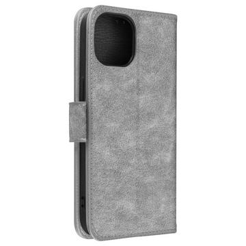 Custodia folio per iPhone 15 grigia