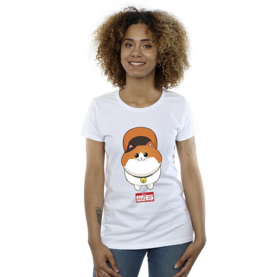 Disney Big Hero 6 Mochi Gatto T-Shirt Stampata  