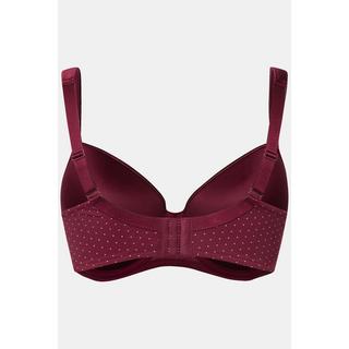 Ulla Popken Reggiseno con ferretto coppe morbide microfibra a pallini  