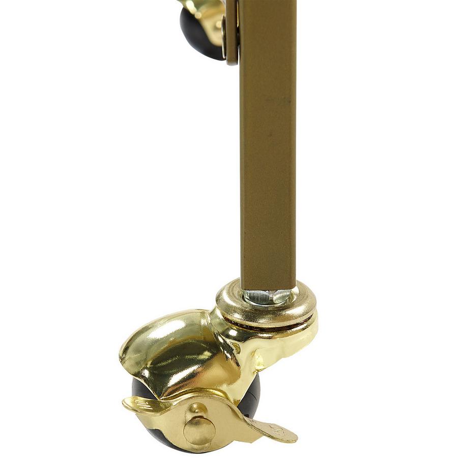 Beliani Chariot de cuisine en Verre de sécurité  VENETA  