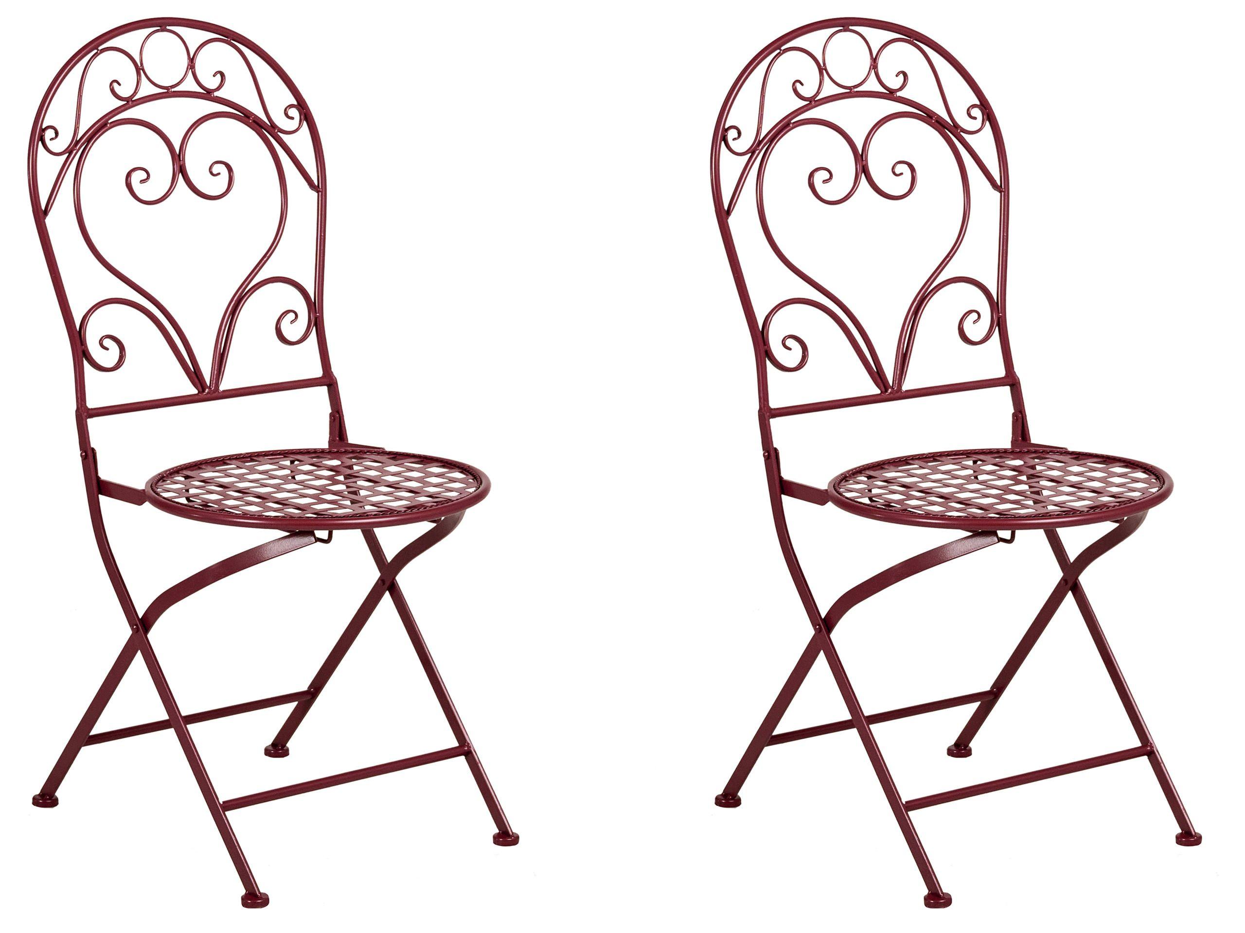 Beliani Set bistrot en Ferro Retrò ALBINIA  