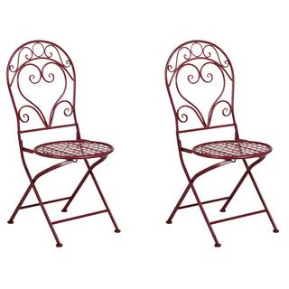Beliani Set bistrot en Ferro Retrò ALBINIA  