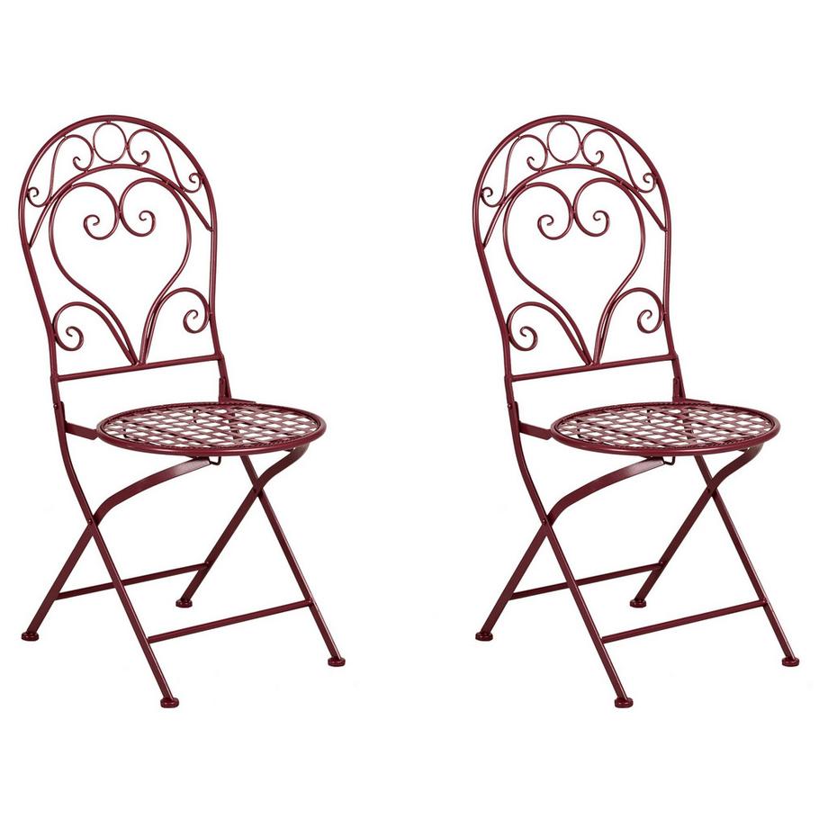 Beliani Bistro Set aus Eisen Retro ALBINIA  