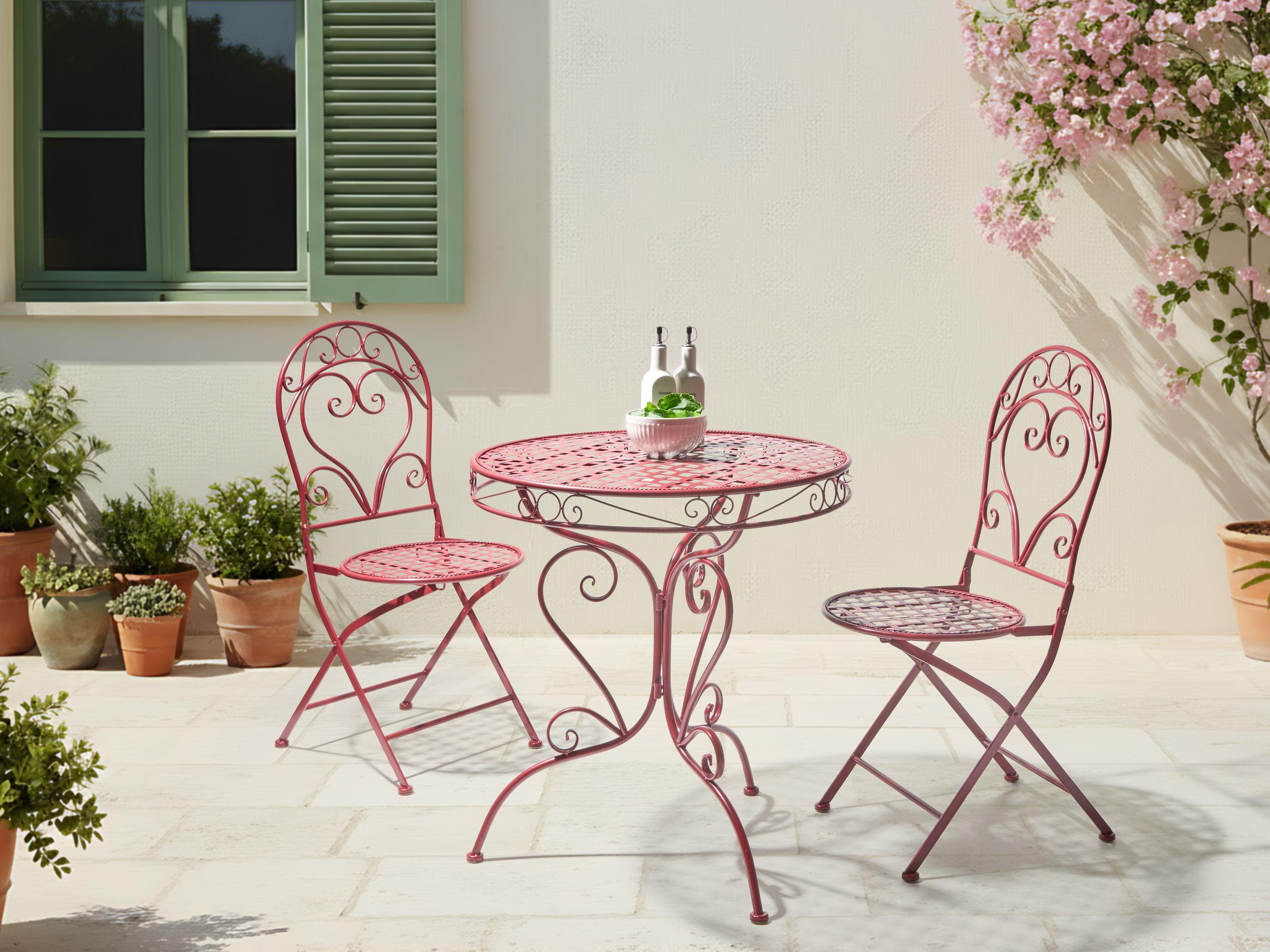 Beliani Set bistrot en Ferro Retrò ALBINIA  
