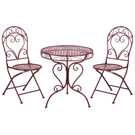 Beliani Set bistrot en Ferro Retrò ALBINIA  