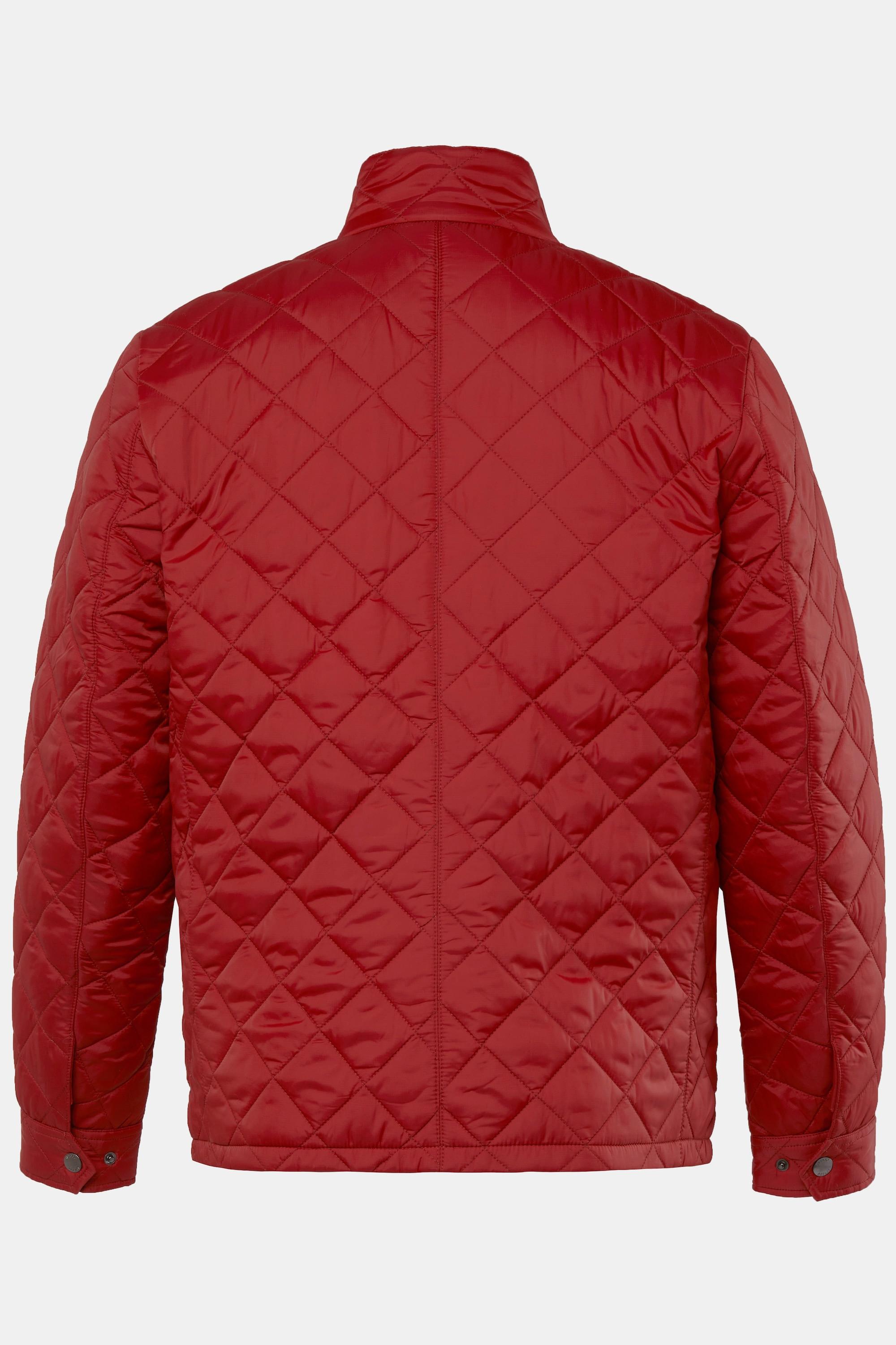 JP1880 Giacca Trapuntata Collo Coreana Molte Tasche  