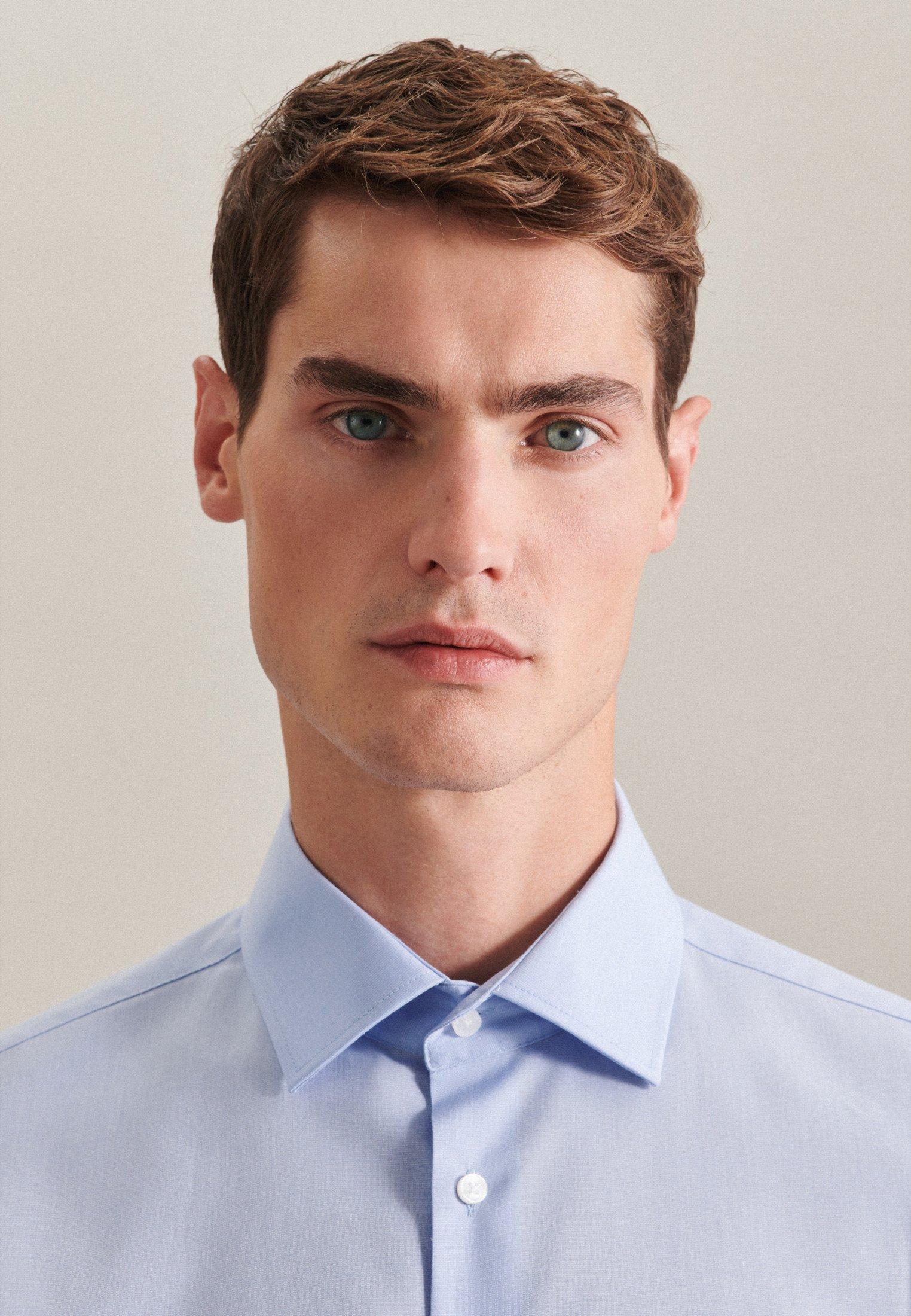 Seidensticker Business Hemd Slim Fit Langarm Uni  