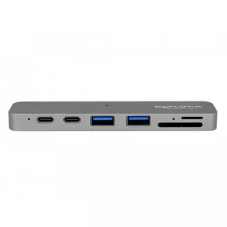 DeLock  87740 Notebook-Dockingstation & Portreplikator Kabelgebunden Thunderbolt 3 Grau 