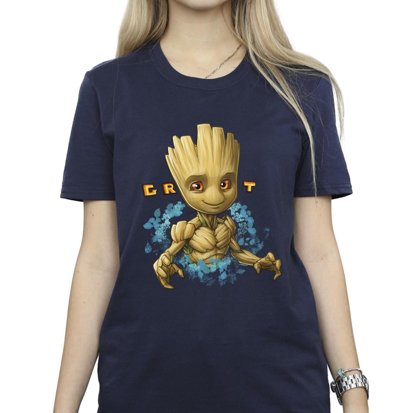 Guardians Of The Galaxy T-shirt Imprimé Graphique Groot  