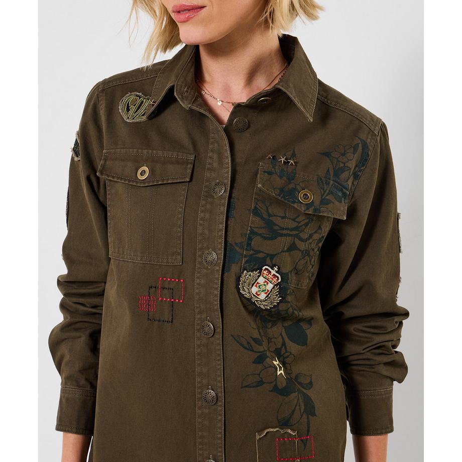 Joe Browns Besticktes Hemd mit Abzeichen  